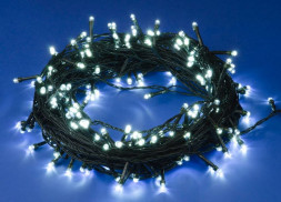 Гирлянда UNIEL (UL-00007313) ULD-S3000-300/DGA WHITE IP20 Гирлянда светодиодная, 30м. 300 светодиодов. Белый свет. Провод зеленый. ТМ Uniel