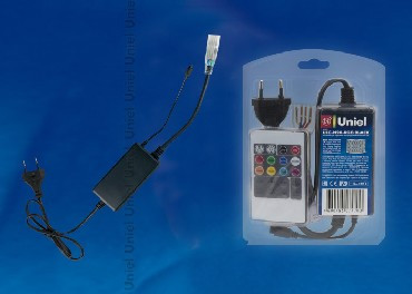 Контроллеры для светодиодных RGB лент 220В UNIEL (10800) ULC-N20-RGB BLACK