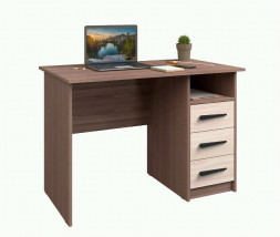 Стол письменный МЕБЕЛЬ-КОМПЛЕКС ОПТИМА Стол письменный Шимо темный/Шимо светлый