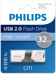 Флеш накопитель PHILIPS CITI2.0 32Gb белый (FM32FD130B/97)