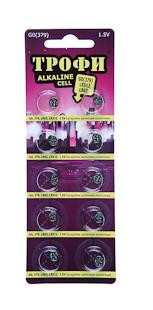 Элементы питания ТРОФИ G11 (361) LR721, LR58 (10)