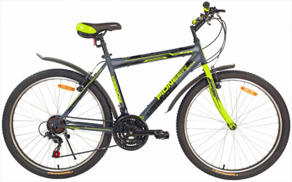 Велосипед PIONEER PILOT 26&quot;/21&quot; gray-green-black