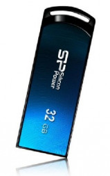 USB флеш SILICON POWER 32GB ULTIMA U01 синий выдвижной