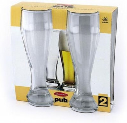 Набор бокалов для пива (2пр.) 42116 (0,3л) без дек. 1/12шт. PASABAHCE 42116B