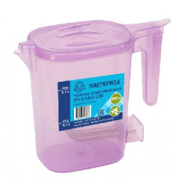 Чайник электрический МАСТЕРИЦА ЭЧ 0,5/0,5-220 сиреневый прозрачный