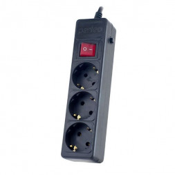 Сетевой фильтр PERFEO (PF_A4668) &quot;POWER+&quot; - 3 роз - 5м - черный