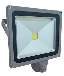 Прожектор ECOLA JPSV32ELB 32,0W 220V 4200K IP65 с датчиком движения 223х100х235