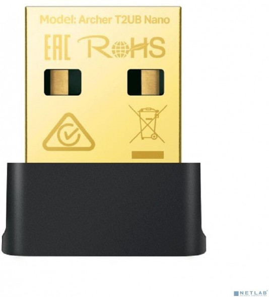 TP-LINK Archer T2UB Nano AC600 Ультракомпактный двухдиапазонный Wi-Fi USB-адаптер Bluetooth 4.2