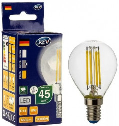 Лампа светодиодная REV 32358 7 FILAMENT G45/E14/5W/4000К