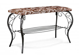 Банкетка SHEFFILTON Грация 685 металл/гобелен черный/Катерина (825190)