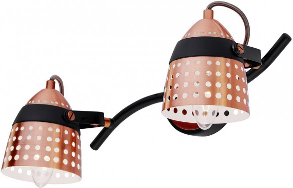 Светильник настенный ESCADA 1138/2A E14*40W Black/Copper