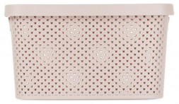 Ящик для хранения HOBBY LIFE HL041260P Ящик для хранения DIAMOND розовый 7л с крышкой