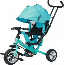 Игрушка VELOBIBI Велосипед трёхколесный с ручкой (колеса EVA размер 10 /8 ) мятный ВЛ-0866 ПП-00179138