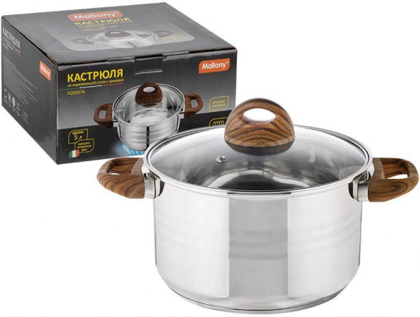Кастрюля MALLONY FORESTA, объём: 5 л (106803)