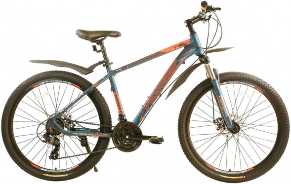 Велосипед PIONEER TEAM 27,5&quot; AL/18&quot; bluegray-lemon-white