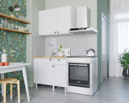 Кухонный гарнитур НК-МЕБЕЛЬ ДЕМИ кухонный гарнитур 100 Белый 76144506 (4 кор.)