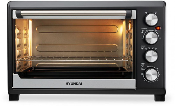 Мини-печь HYUNDAI MIO-HY075 38л. 2000Вт серебристый/черный