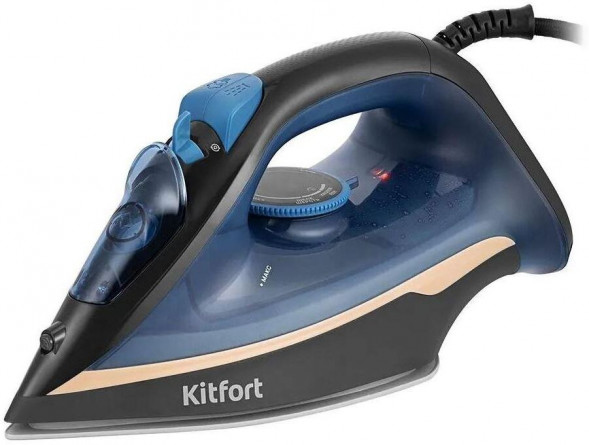 Утюг KITFORT КТ-2609, 2200Вт, синий/черный