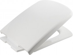 Сиденье для унитаза ARTICPLAST 7004 универсальное с системой плавного опускания микролифт из высокопрочного ABS пластика П - образное цвет белый
