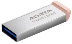 Флеш накопитель A-DATA UR350 64Gb металл/коричневый (UR350-64G-RSR/BG)