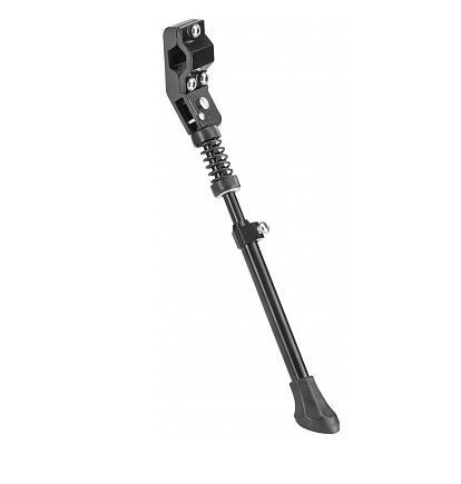 Подножка STELS Подножка 20&quot;-28&quot; BLF-F2 крепление на 1 перо задней вилки, телескопическая, алюминиевая чёрная 390051 LU073624