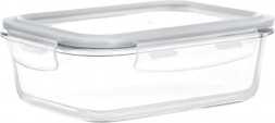 Контейнер MASTER HOUSE Кратос-1050 из жаропрочного стекла прямоугольный с пластиковой крышкой 75731