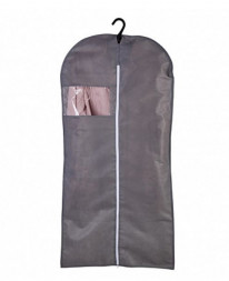 Система хранения вещей POLINI Чехол для одежды на молнии Polini Home, 60х120 см, серый (1уп)