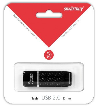 USB флеш SMARTBUY (SB8GBQZ-K) 8GB QUARTZ SERIES BLACK