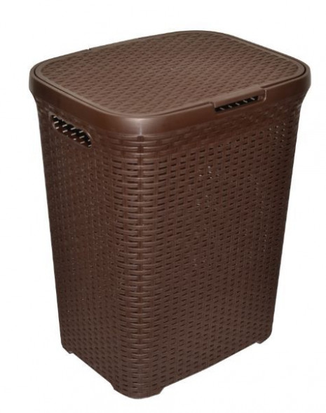 Корзина для белья VIOLET Корзина для белья &quot;Ротанг&quot; 60л (коричневый) 186001