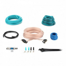 Комплект проводов ASPECT AWK-8.4 для 4-кан. усилителя, омедненный алюминий (ССА), 8AWG, 4RCA-4RCA