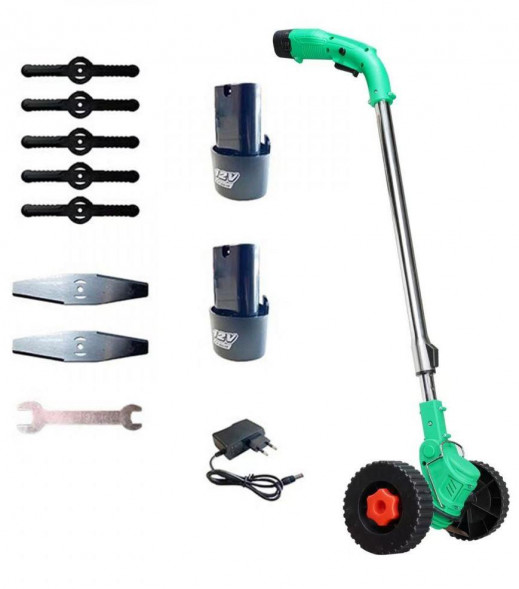 Триммер-газонокосилка ZITREK GreenCut 12 Pro (12В, Li-ion аккумулятор 2шт, колеса) 082-2004