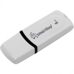 флешка SMARTBUY 8GB PAEAN WHITE
