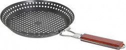Решетка для барбекю ECOS Решетка для барбекю Fry-3073 круглая с деревянной ручкой, 30,5*4см 999665
