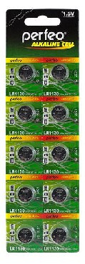Элементы питания PERFEO LR1130-10BL ALKALINE CELL 389A AG10 (10)