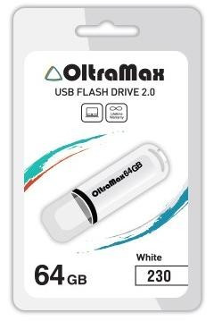 USB флэш-накопитель OLTRAMAX OM-64GB-230-белый