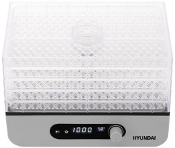 СУШИЛКИ ДЛЯ ОВОЩЕЙ HYUNDAI HYDF-5033 5под. 400Вт серый