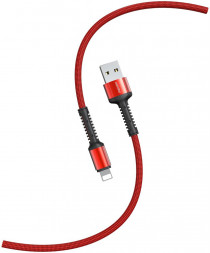 Кабель SMARTBUY (iK-512-S26r) S26 Lightning красн., 3 А,PD,нейл.,1 м
