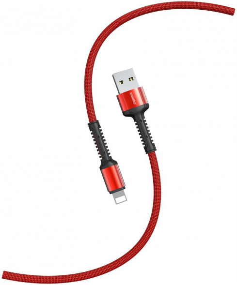 Кабель SMARTBUY (iK-512-S26r) S26 Lightning красн., 3 А,PD,нейл.,1 м