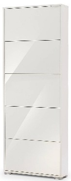 Обувница VENTAL VIVA 5 S белый (зеркальная)