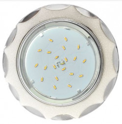 встраиваемый светильник ECOLA FW53STECB GX53 H4 DL3902 Звезда под стеклом Белый блеск / хром