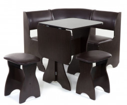 Кухонный уголок БИТЕЛ Кухонный уголок &quot;ТЮЛЬПАН мини&quot; -ОДНОТОН (ВЕНГЕ, борнео умбер)