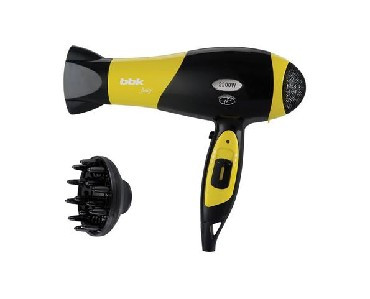 Фен BBK BHD3225i черный/желтый