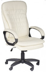 Кресло компьютерное OLSS кресло СИЛУЭТ Ультра бежевый, Экокожа