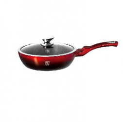 Сковорода BERLINGER HAUS ВН-1629N Black-burgundy Metallic Line Сковорода с крышкой 24см