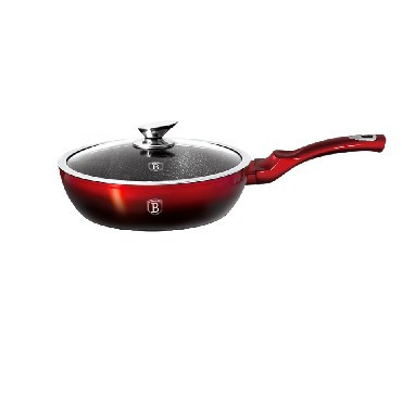 Сковорода BERLINGER HAUS ВН-1629N Black-burgundy Metallic Line Сковорода с крышкой 24см