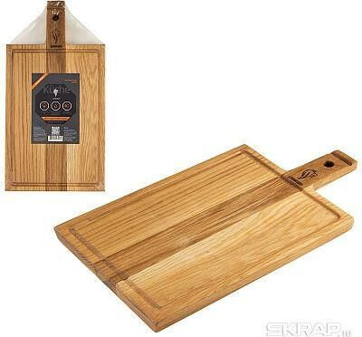 Доска LEONORD Доска 41*21*2 см с ручкой (дуб) (986062) LEONORD Доска 41*21*2 см с ручкой (дуб) (986062)