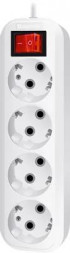Сетевой фильтр DEFENDER Сетевой удлинитель L340, 5м, белый [99363]