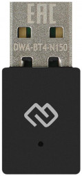 DIGMA Сетевой адаптер WiFi + Bluetooth DWA-BT4-N150 N150 USB 2.0 (ант.внутр.) 1ант. (упак.:1шт)