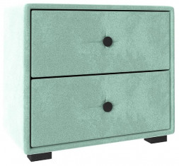 Тумба прикроватная НК-МЕБЕЛЬ TANGO тумба прикроватная Велюр Мята 72306848 (1 кор.)