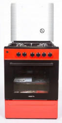 Газоэлектрическая плита VESTA Valencia VGE 10-E Красный Ex